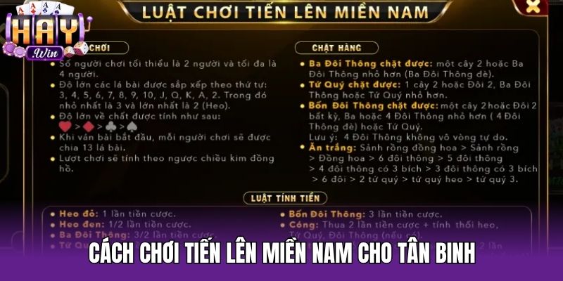 Cách chơi Tiến lên miền Nam cho tân binh