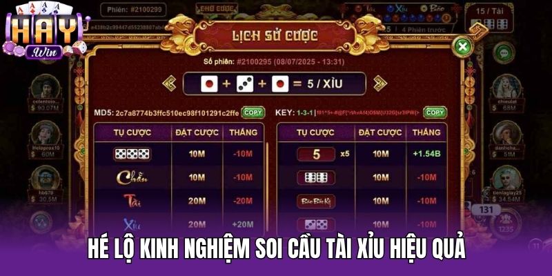Hé lộ kinh nghiệm soi cầu tài xỉu hiệu quả