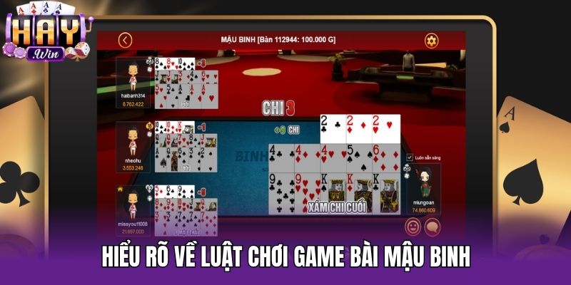 Hiểu rõ về luật chơi game bài Mậu binh
