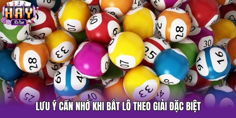 Lưu ý cần nhớ khi bắt lô theo giải đặc biệt
