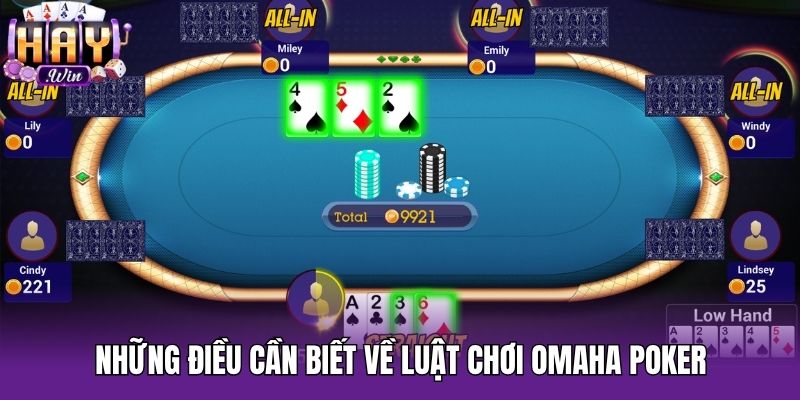 Những điều cần biết về luật chơi omaha poker