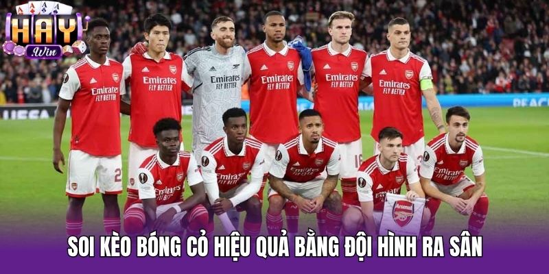 Soi kèo bóng cỏ hiệu quả bằng đội hình ra sân